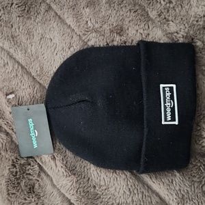 Black WeedMaps logo beanie